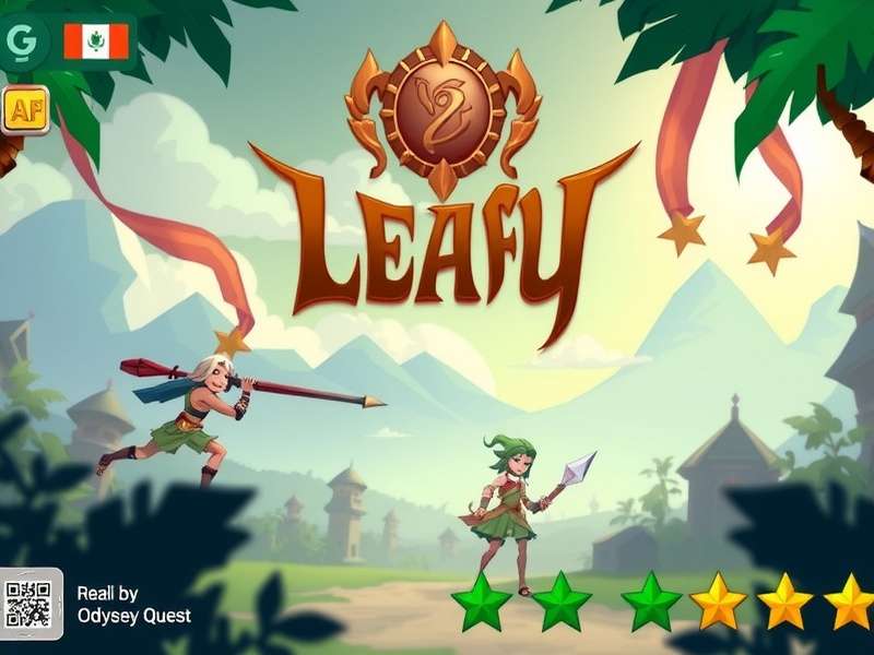Leafy Odyssey Quest Game Cover - Desi Fantasy RPG for Indian Gamers